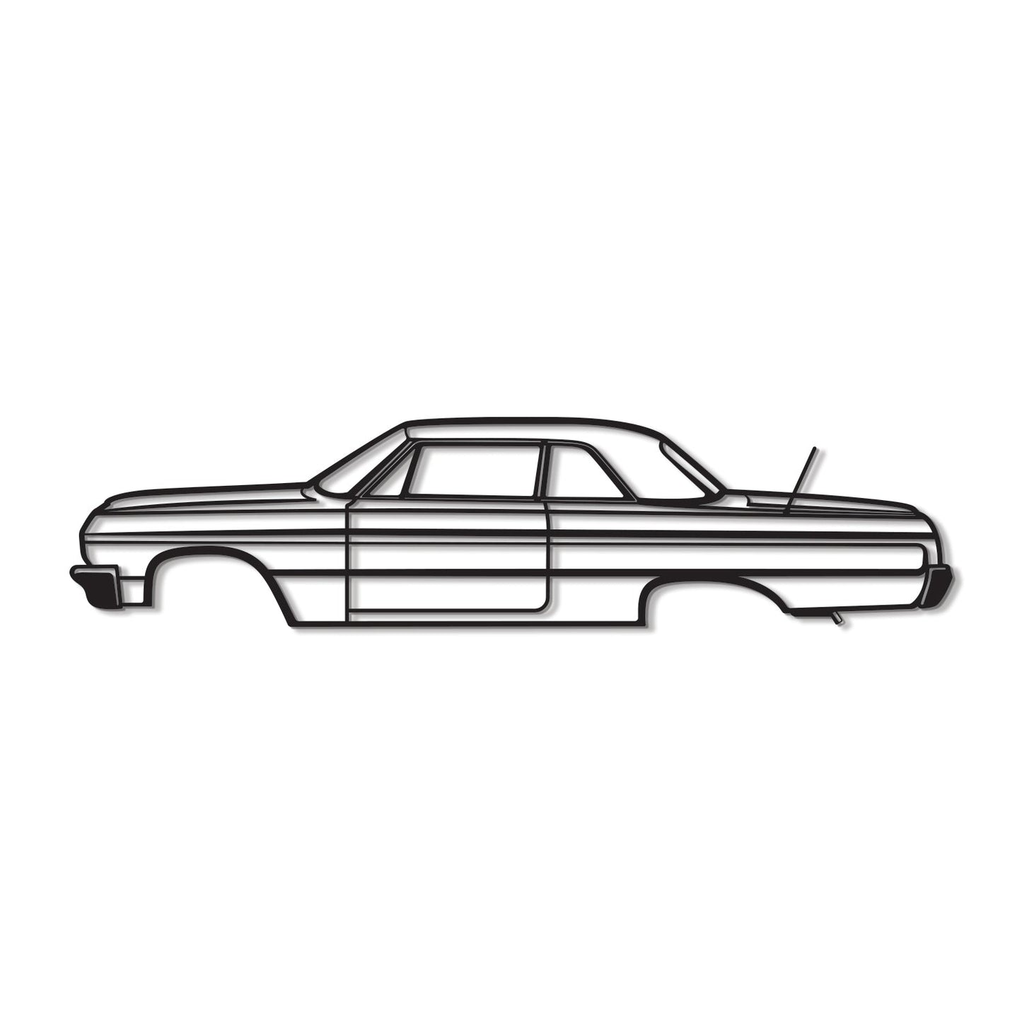 1964 Impala SS Metal Car Wall Art - MT0069 - MT0069B49L-  DRIVEN - 8