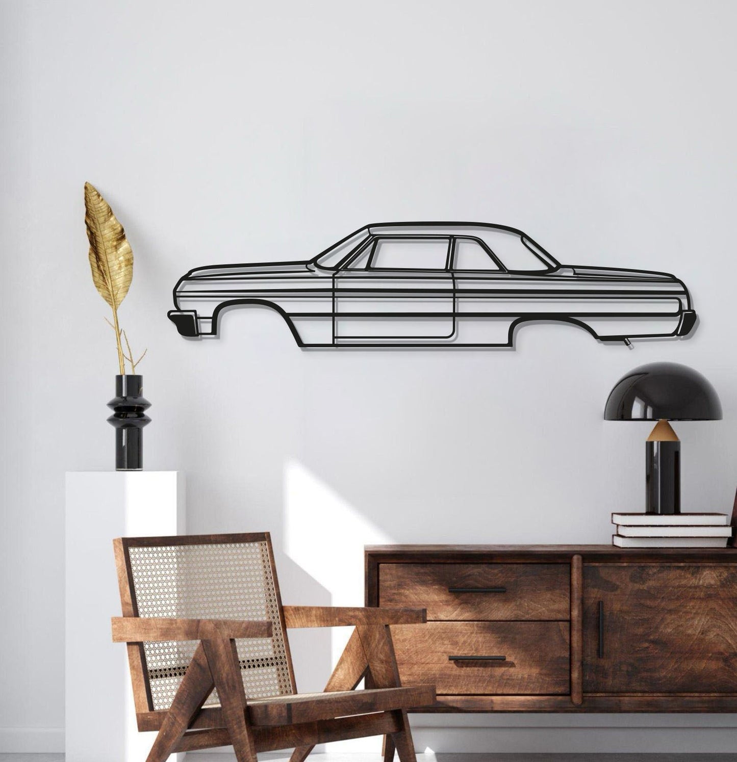 1964 Impala SS Metal Car Wall Art - MT0069 - MT0069B49L-  DRIVEN - 2