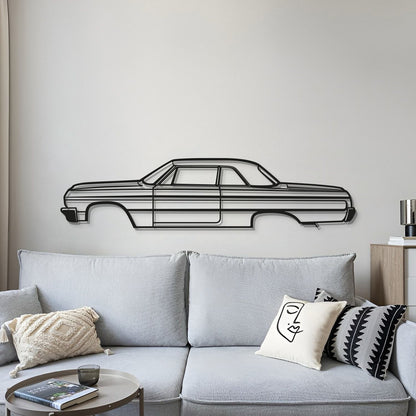 1964 Impala SS Metal Car Wall Art - MT0069 - MT0069B49L-  DRIVEN - 4