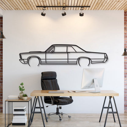 1965 GTO Metal Car Wall Art - MT0074 - MT0074B49L-MT0074B69L-MT0074B80L-MT0074B99L-MT0074B120L-  DRIVEN - 1