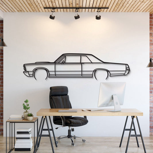 1965 GTO Metal Car Wall Art - MT0074 - MT0074B49L-MT0074B69L-MT0074B80L-MT0074B99L-MT0074B120L-  DRIVEN - 1