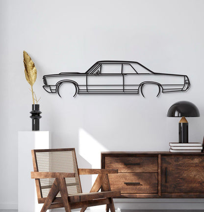1965 GTO Metal Car Wall Art - MT0074 - MT0074B49L-MT0074B69L-MT0074B80L-MT0074B99L-MT0074B120L-  DRIVEN - 2
