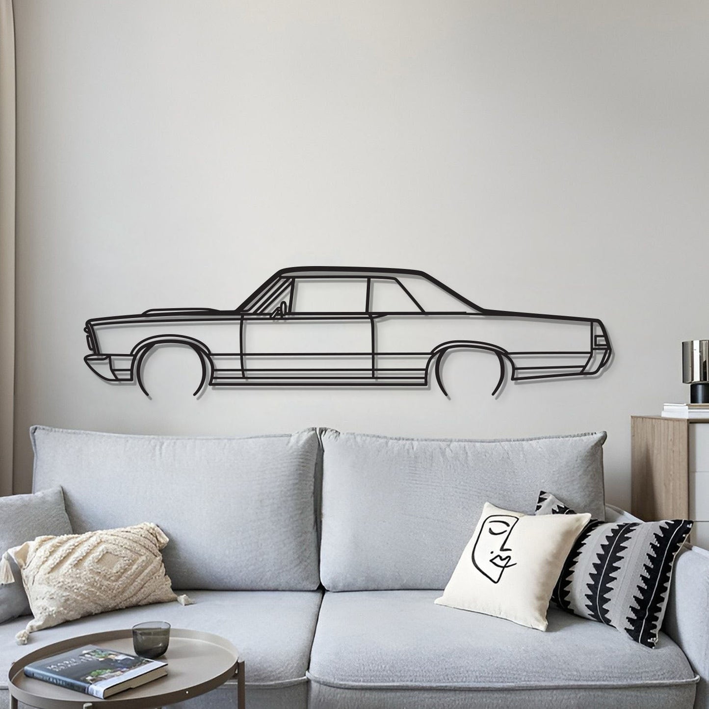 1965 GTO Metal Car Wall Art - MT0074 - MT0074B49L-MT0074B69L-MT0074B80L-MT0074B99L-MT0074B120L-  DRIVEN - 4