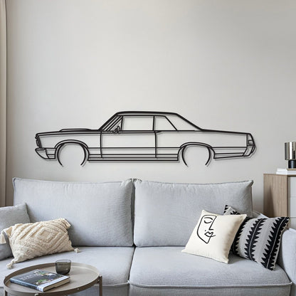 1965 GTO Metal Car Wall Art - MT0074 - MT0074B49L-MT0074B69L-MT0074B80L-MT0074B99L-MT0074B120L-  DRIVEN - 4