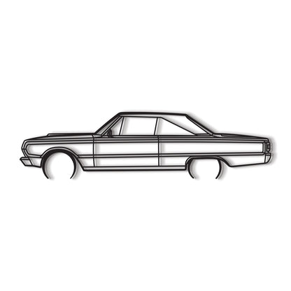1967 Belvedere GTX Metal Car Wall Art - MT0093 - MT0093B49L-MT0093B69L-MT0093B80L-MT0093B99L-MT0093B120L-  DRIVEN - 8