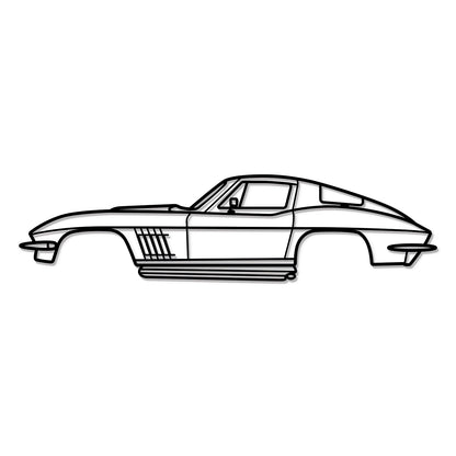 1967 Corvette Stingray 427 Metal Car Wall Art - MT0095 - MT0095B49L-MT0095B69L-MT0095B80L-MT0095B99L-MT0095B120L-  DRIVEN - 8