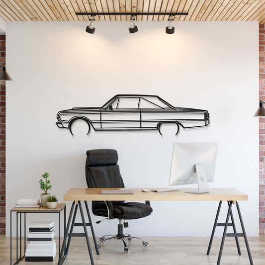 1967 Belvedere GTX Metal Car Wall Art - MT0093 - MT0093B49L-MT0093B69L-MT0093B80L-MT0093B99L-MT0093B120L-  DRIVEN - 1