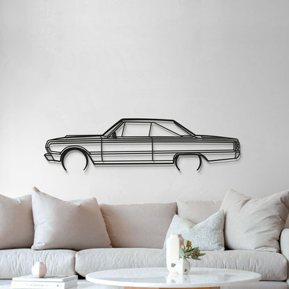 1967 Belvedere GTX Metal Car Wall Art - MT0093 - MT0093B49L-MT0093B69L-MT0093B80L-MT0093B99L-MT0093B120L-  DRIVEN - 5