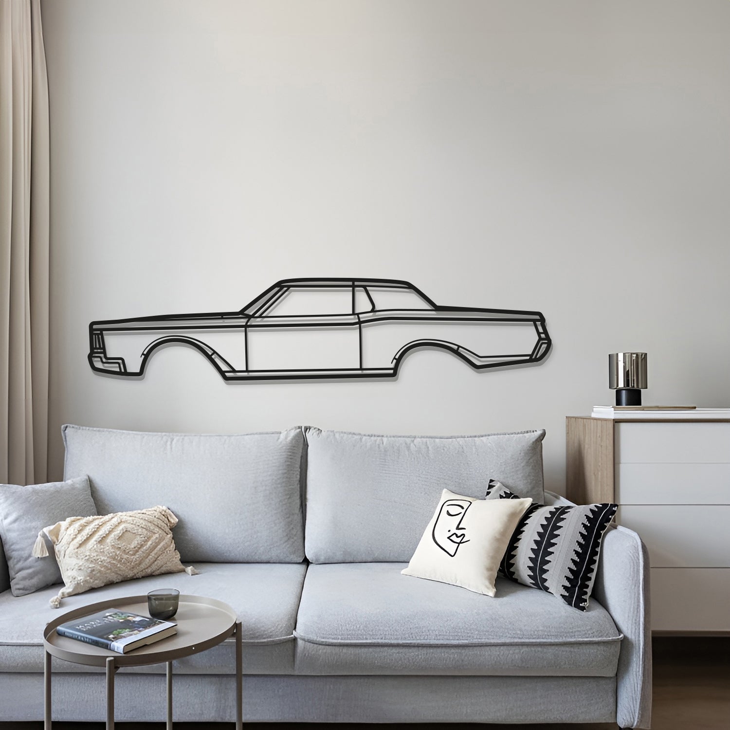 1968 Mark III Metal Car Wall Art - MT0109 - MT0109B49L-MT0109B69L-MT0109B80L-MT0109B99L-MT0109B120L-  DRIVEN - 4