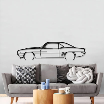 1969 Camaro Detailed Metal Car Wall Art - MT0116 - MT0116B49L-  DRIVEN - 2