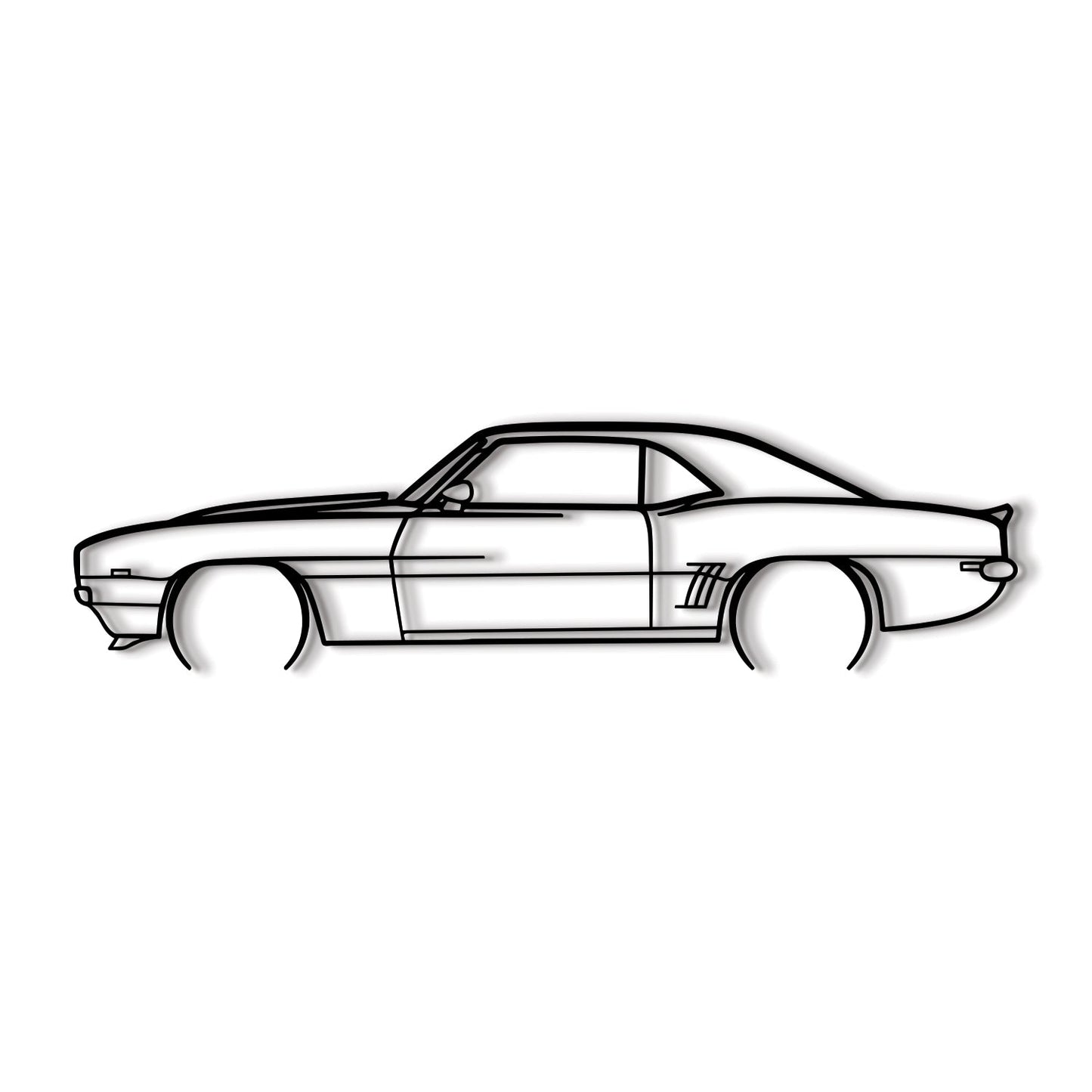 1969 Camaro Detailed Metal Car Wall Art - MT0116 - MT0116B49L-  DRIVEN - 8