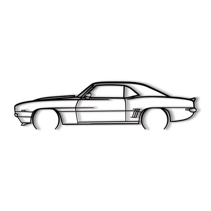 1969 Camaro Detailed Metal Car Wall Art - MT0116 - MT0116B49L-  DRIVEN - 8