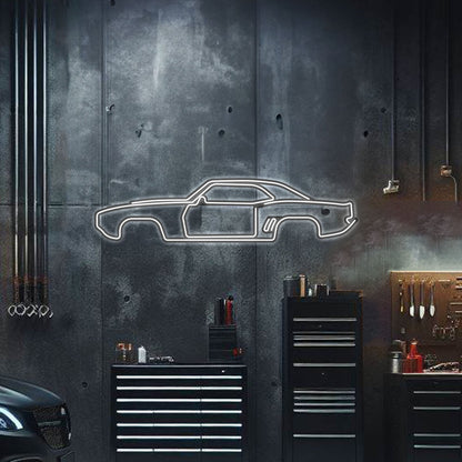 1969 Camaro Metal Neon Car Wall Art - MTN0002 - MTN0002W99L-MTN0002W120L-MTN0002W140L-MTN0002R99L-MTN0002R120L-  DRIVEN - 1