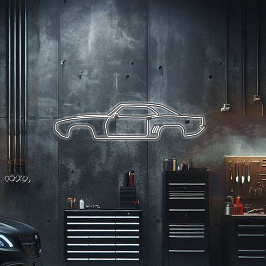 1969 Camaro Metal Neon Car Wall Art - MTN0002 - MTN0002W99L-MTN0002W120L-MTN0002W140L-MTN0002R99L-MTN0002R120L-  DRIVEN - 1
