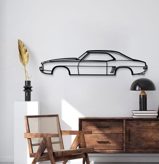 1969 Camaro SS Metal Car Wall Art - MT0117 - MT0117B49L-MT0117B69L-MT0117B80L-MT0117B99L-MT0117B120L-  DRIVEN - 2