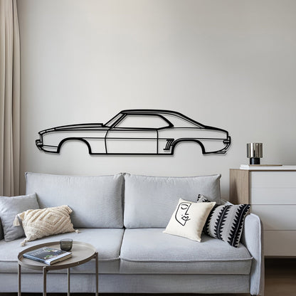 1969 Camaro SS Metal Car Wall Art - MT0117 - MT0117B49L-MT0117B69L-MT0117B80L-MT0117B99L-MT0117B120L-  DRIVEN - 4