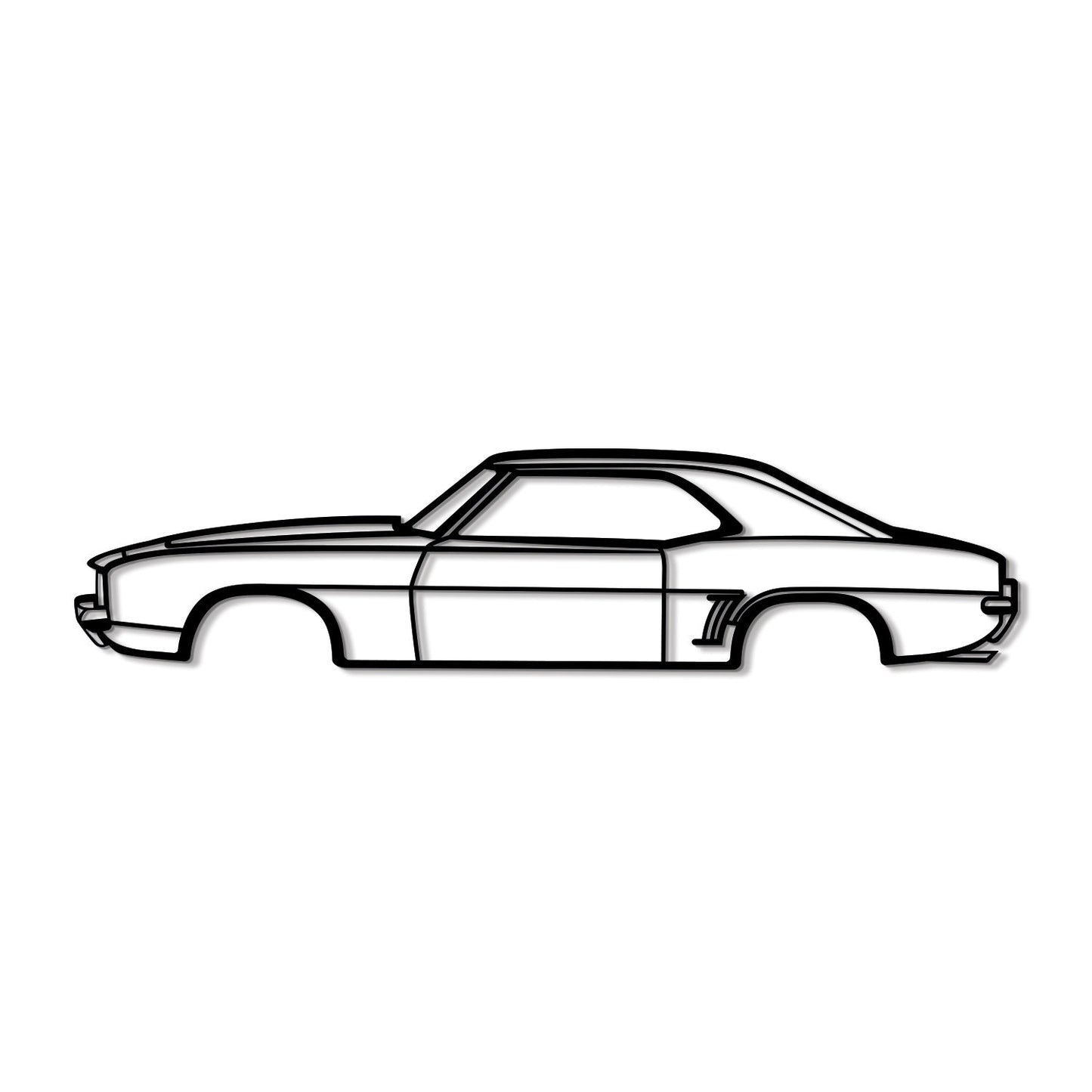 1969 Camaro SS Metal Car Wall Art - MT0117 - MT0117B49L-MT0117B69L-MT0117B80L-MT0117B99L-MT0117B120L-  DRIVEN - 8