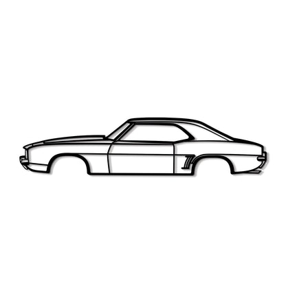 1969 Camaro SS Metal Car Wall Art - MT0117 - MT0117B49L-MT0117B69L-MT0117B80L-MT0117B99L-MT0117B120L-  DRIVEN - 8