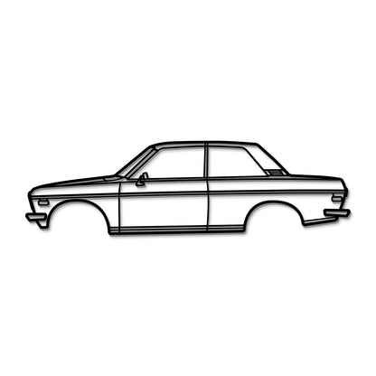 1970 Datsun 510 Metal Car Wall Art - MT0132 - MT0132B49L-MT0132B69L-MT0132B80L-MT0132B99L-MT0132B120L-  DRIVEN - 8