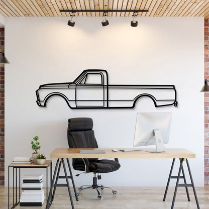 1970 3500 V8 Metal Car Wall Art - MT0124 - MT0124B49L-MT0124B69L-MT0124B80L-MT0124B99L-MT0124B120L-  DRIVEN - 1