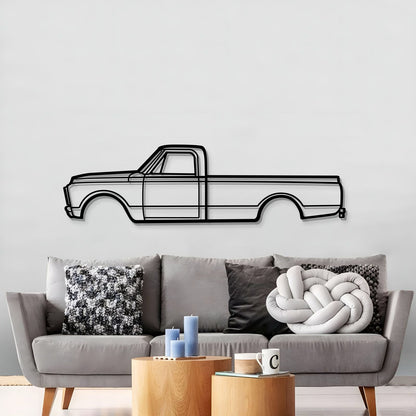 1970 3500 V8 Metal Car Wall Art - MT0124 - MT0124B49L-MT0124B69L-MT0124B80L-MT0124B99L-MT0124B120L-  DRIVEN - 3