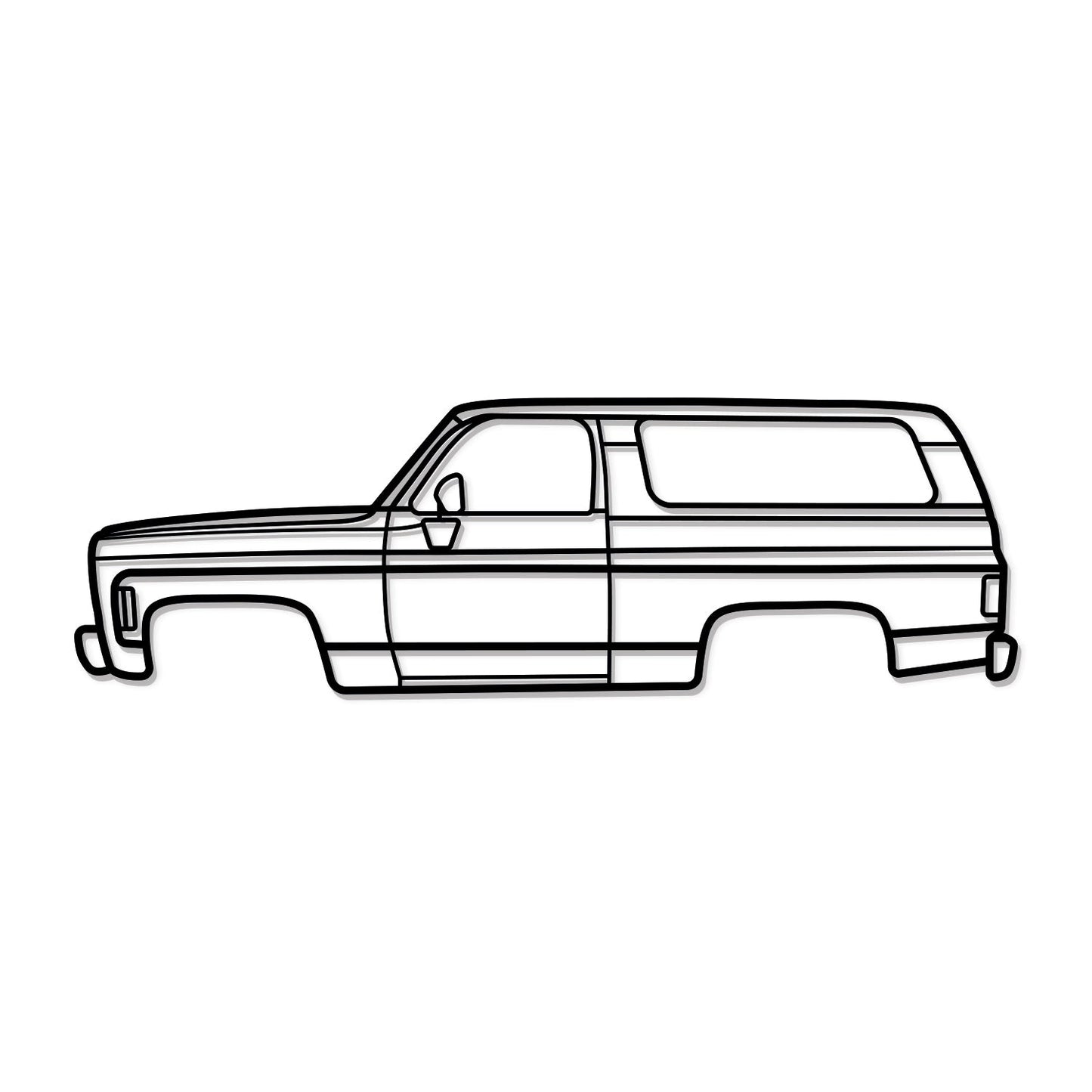 1970 Jimmy Metal Car Wall Art - MT0136 - MT0136B49L-MT0136B69L-MT0136B80L-MT0136B99L-MT0136B120L-  DRIVEN - 8