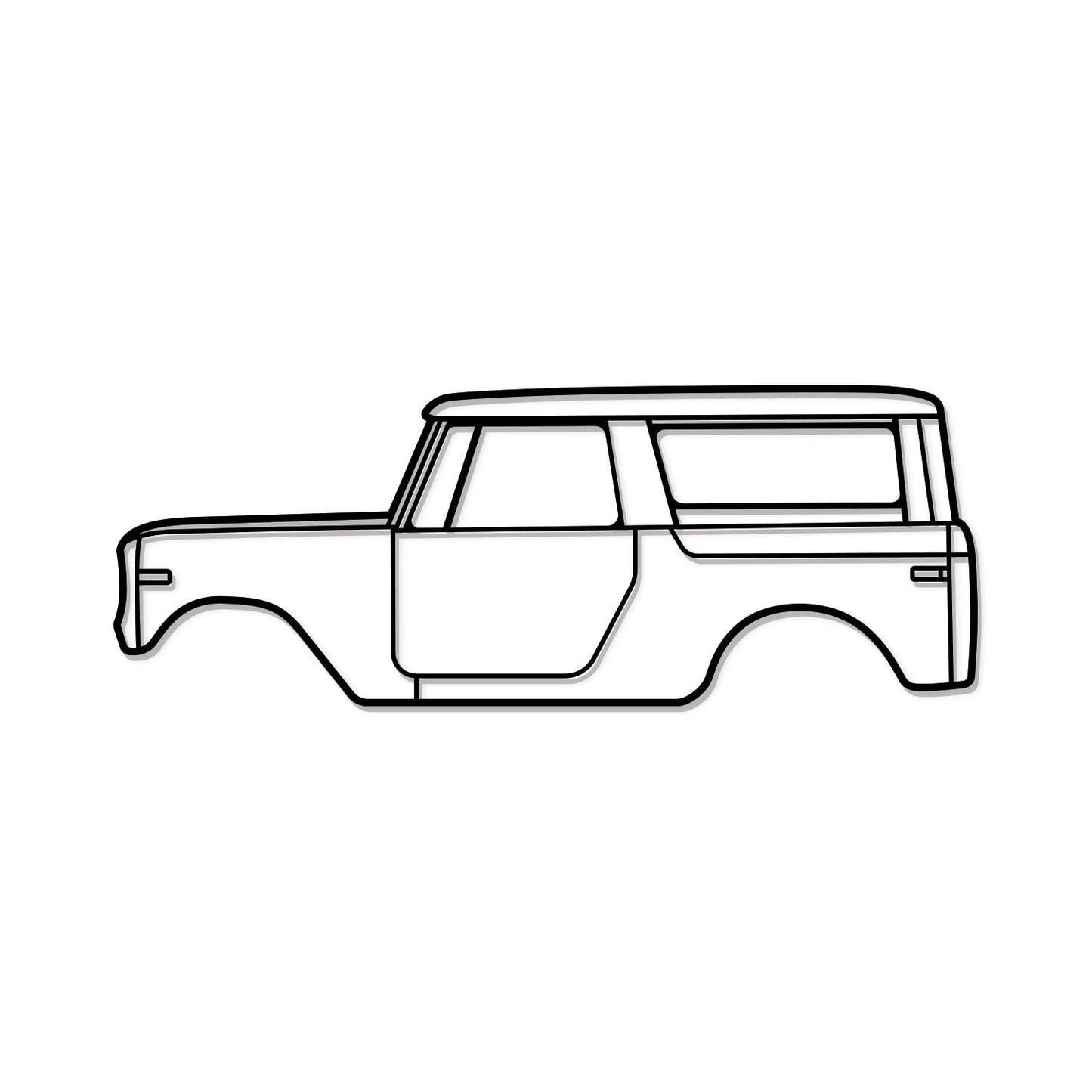 1970 Internatıonal Scout 800 A Metal Car Wall Art - MT0135 - MT0135B49L-MT0135B69L-MT0135B80L-MT0135B99L-MT0135B120L-  DRIVEN - 10