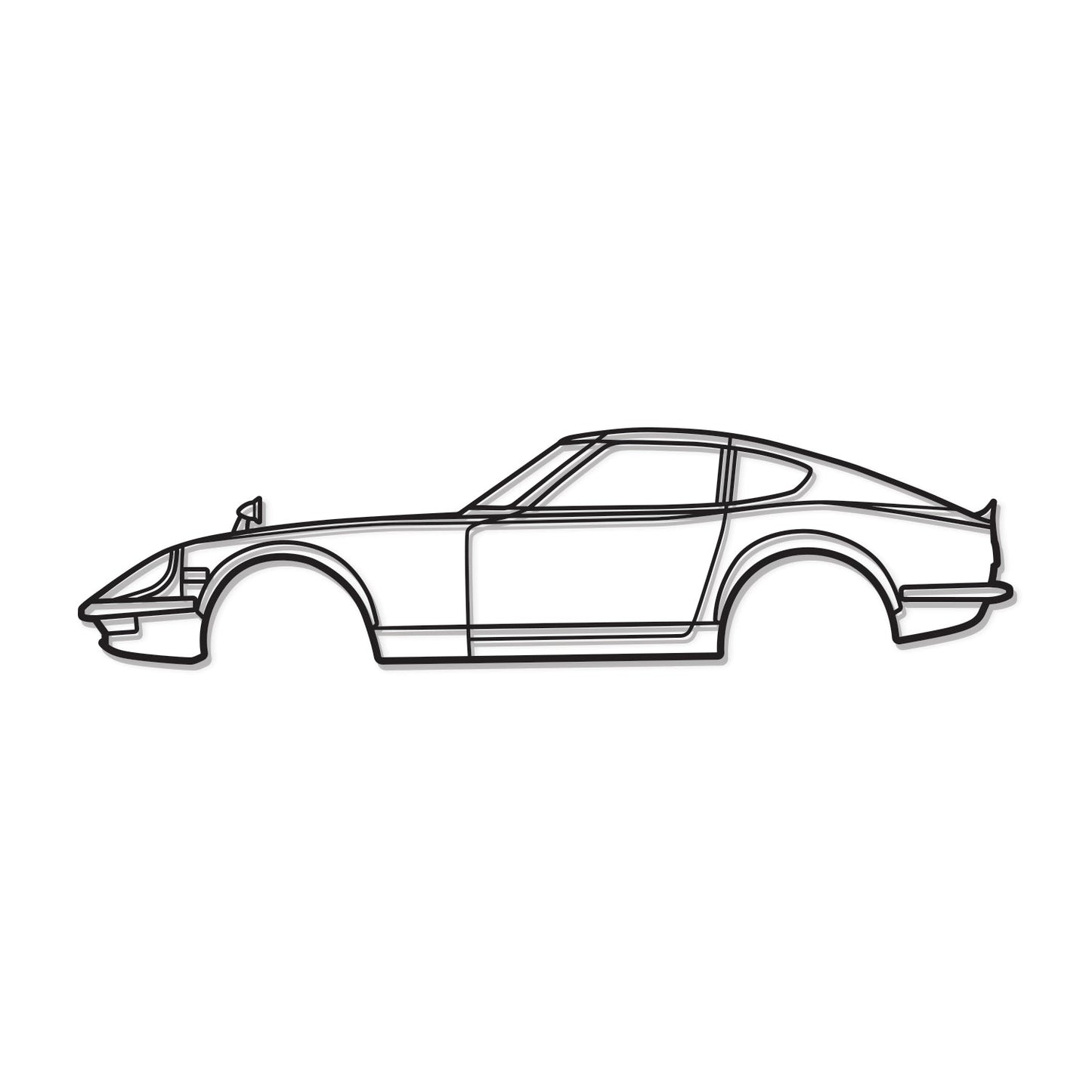 1971 Fairlady 240 ZG Metal Car Wall Art - MT0141 - MT0141B49L-MT0141B69L-MT0141B80L-MT0141B99L-MT0141B120L-  DRIVEN - 8