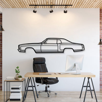 1972 Monte Carlo Metal Car Wall Art - MT0147 - MT0147B49L-MT0147B69L-MT0147B80L-MT0147B99L-MT0147B120L-  DRIVEN - 1