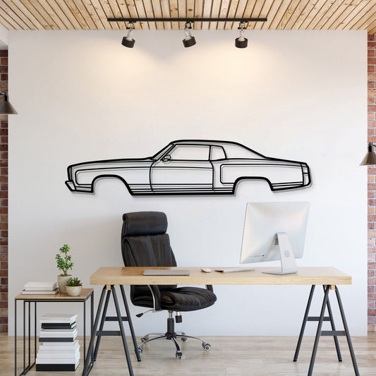 1972 Monte Carlo Metal Car Wall Art - MT0147 - MT0147B49L-MT0147B69L-MT0147B80L-MT0147B99L-MT0147B120L-  DRIVEN - 1