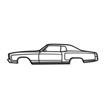 1972 Monte Carlo Metal Car Wall Art - MT0147 - MT0147B49L-MT0147B69L-MT0147B80L-MT0147B99L-MT0147B120L-  DRIVEN - 8