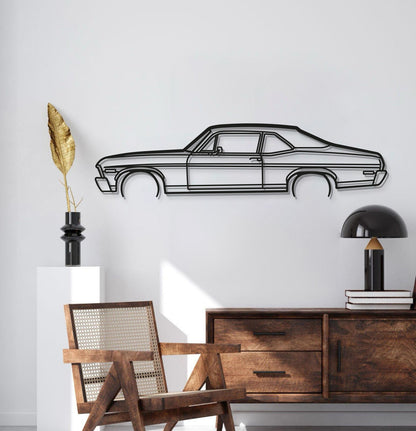 1972 Nova Metal Car Wall Art - MT0148 - MT0148B49L-MT0148B69L-MT0148B80L-MT0148B99L-MT0148B120L-  DRIVEN - 2