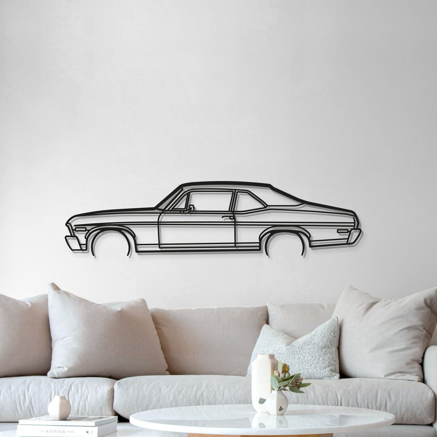 1972 Nova Metal Car Wall Art - MT0148 - MT0148B49L-MT0148B69L-MT0148B80L-MT0148B99L-MT0148B120L-  DRIVEN - 5