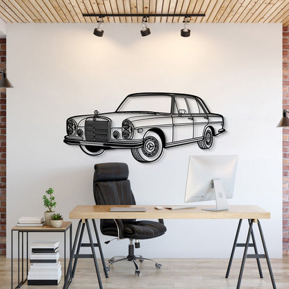1972 280 SE W108 Perspective Metal Car Wall Art - MT1281 - MT1281B69L-MT1281B80L-MT1281B99L-MT1281B115L-MT1281B140L-  DRIVEN - 1