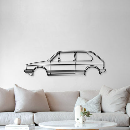 1976 Golf GTI Metal Car Wall Art - MT0172 - MT0172B49L-MT0172B69L-MT0172B80L-MT0172B99L-MT0172B120L-  DRIVEN - 5