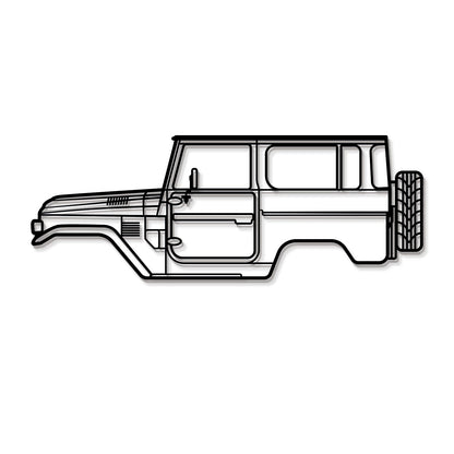 1979 FJ40 Metal Car Wall Art - MT0183 - MT0183B49L-MT0183B69L-MT0183B80L-MT0183B99L-MT0183B120L-  DRIVEN - 8