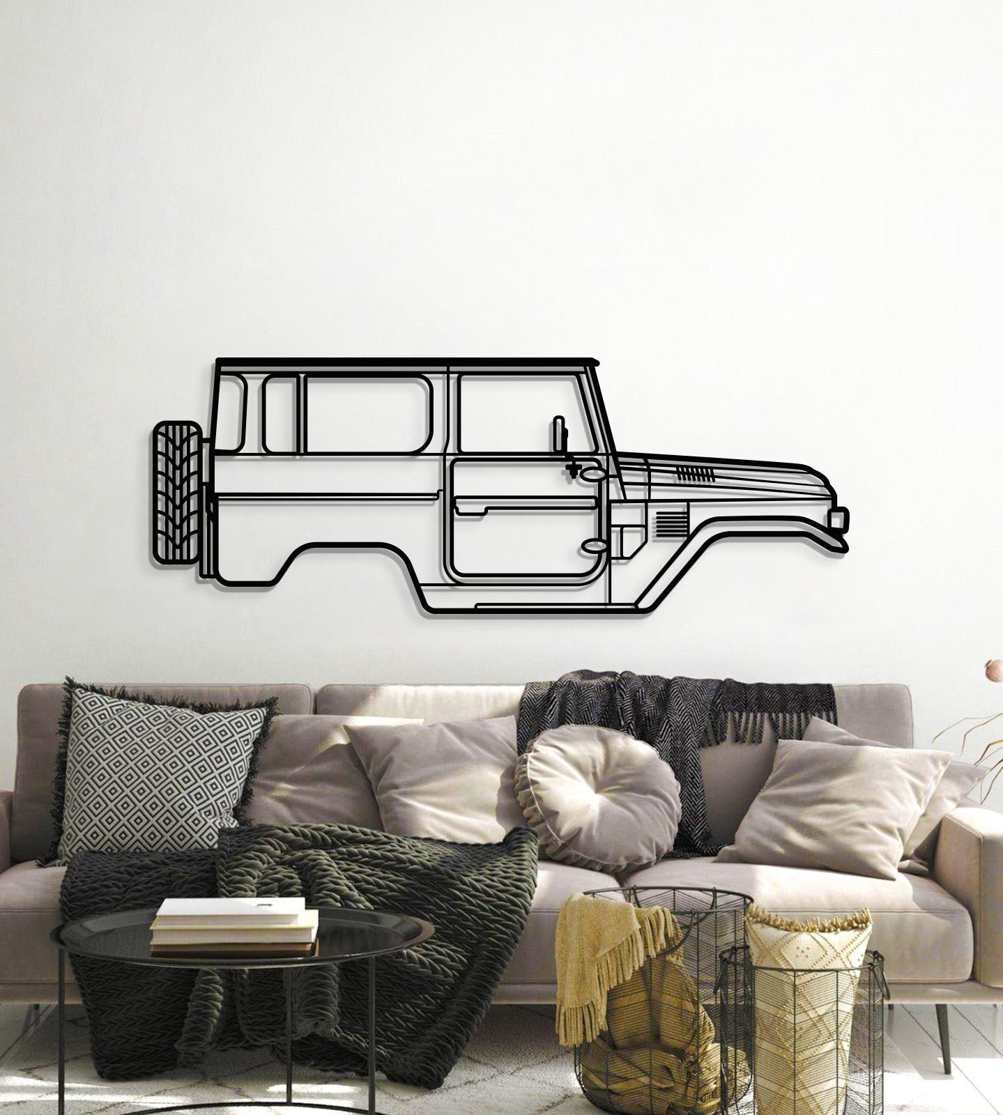 1979 FJ40 Metal Car Wall Art - MT0183 - MT0183B49L-MT0183B69L-MT0183B80L-MT0183B99L-MT0183B120L-  DRIVEN - 6