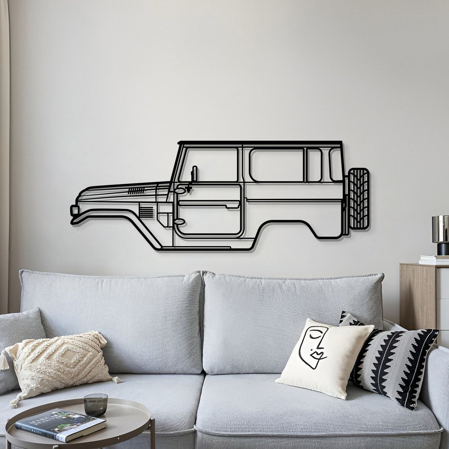 1979 FJ40 Metal Car Wall Art - MT0183 - MT0183B49L-MT0183B69L-MT0183B80L-MT0183B99L-MT0183B120L-  DRIVEN - 4