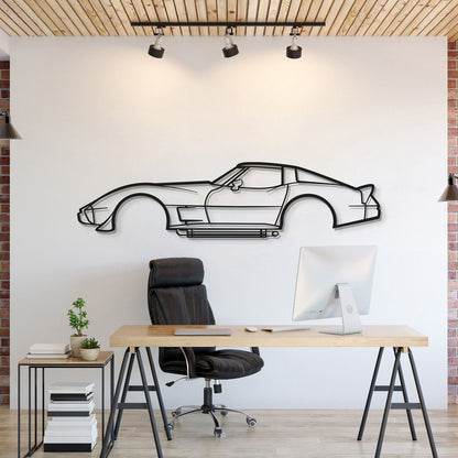 1979 Corvette Metal Car Wall Art - MT0182 - MT0182B49L-  DRIVEN - 1