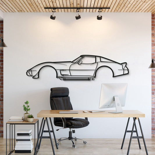 1979 Corvette Metal Car Wall Art - MT0182 - MT0182B49L-MT0182B69L-MT0182B80L-MT0182B99L-MT0182B120L-  DRIVEN - 1