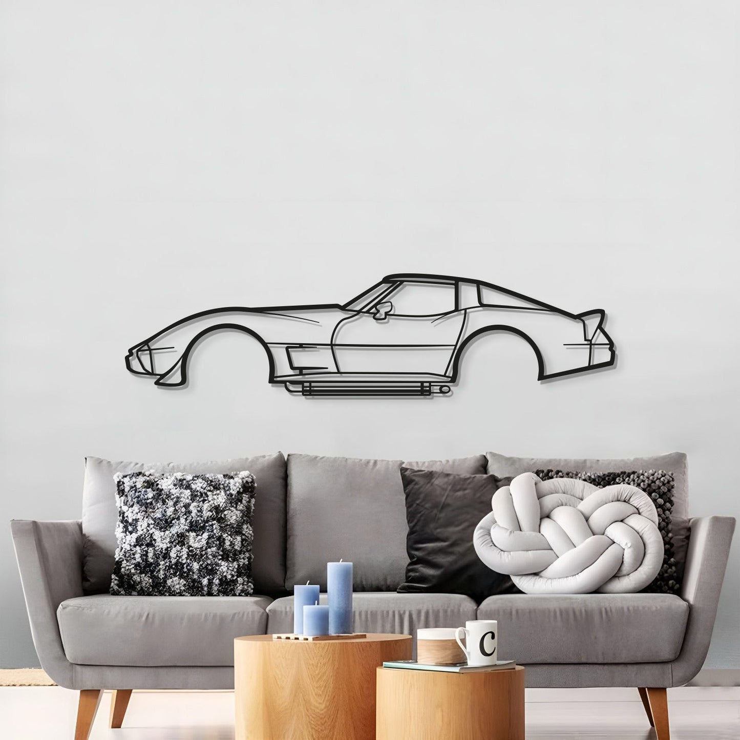 1979 Corvette Metal Car Wall Art - MT0182 - MT0182B49L-  DRIVEN - 3