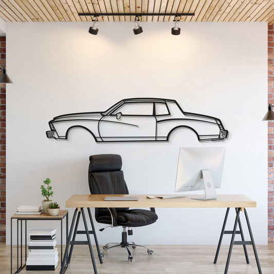 1979 Monte Carlo Metal Car Wall Art - MT0184 - MT0184B49L-MT0184B69L-MT0184B80L-MT0184B99L-MT0184B120L-  DRIVEN - 1