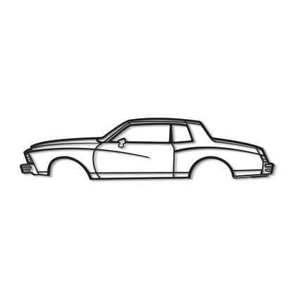 1979 Monte Carlo Metal Car Wall Art - MT0184 - MT0184B49L-  DRIVEN - 7