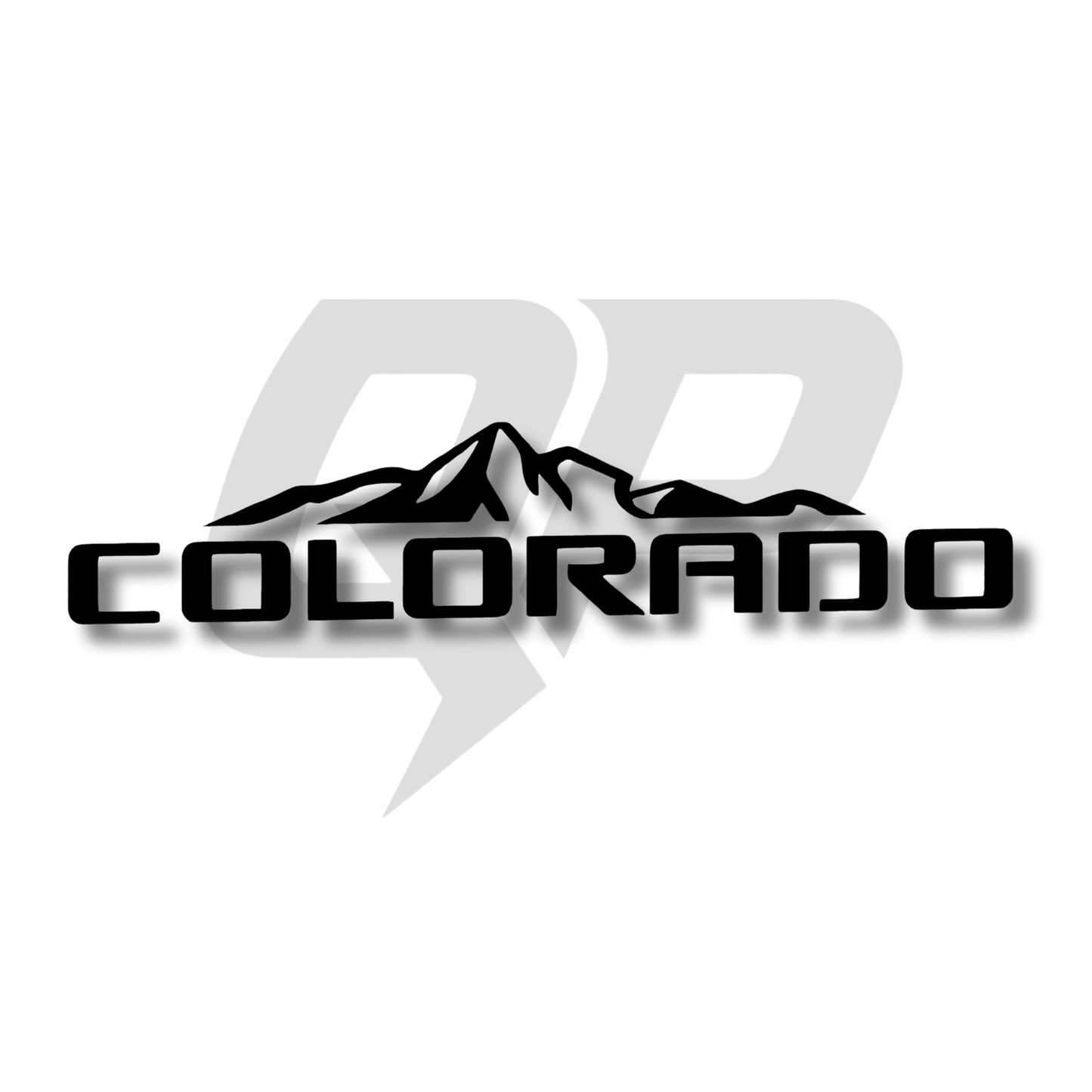 Chevy Colorado Mountains Offroad Logo Decal | Premium Vinyl Emblem - sku-51390090313860-sku-51390090346628-sku-51390090379396-sku-51390090412164-sku-51390090444932-  DRIVEN - 1
