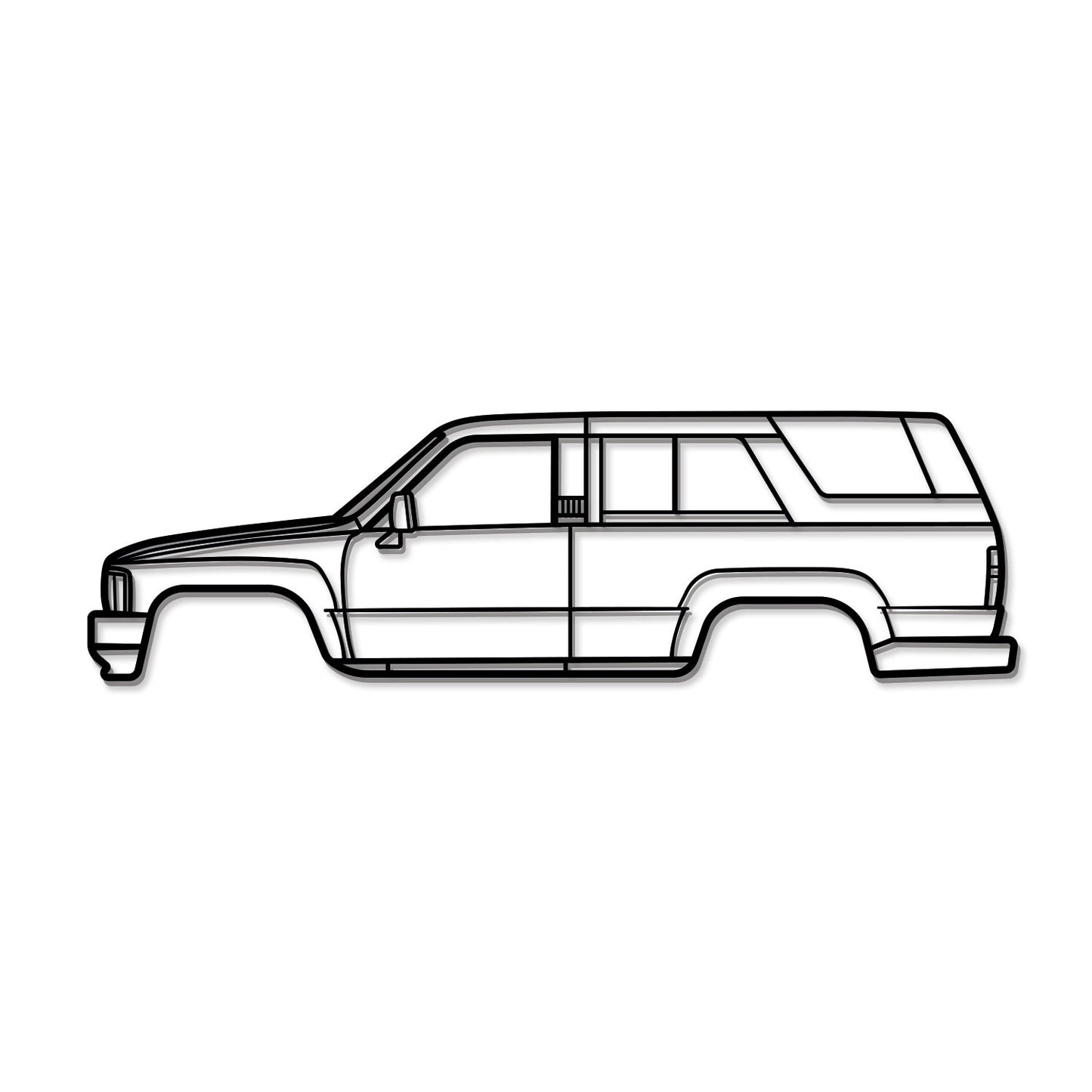 1984 4Runner 1st Gen (N60) Metal Car Wall Art - MT0201 - MT0201B49L-  DRIVEN - 10