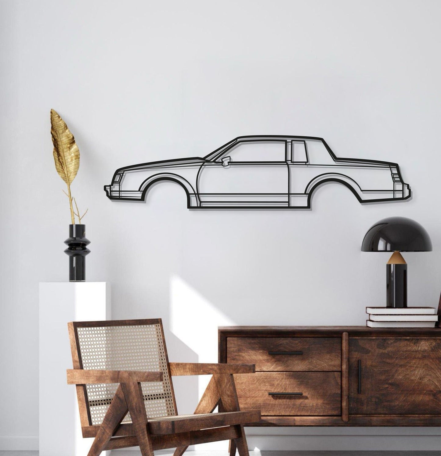 1986 Regal Coupe Metal Car Wall Art - MT0208 - MT0208B49L-  DRIVEN - 2