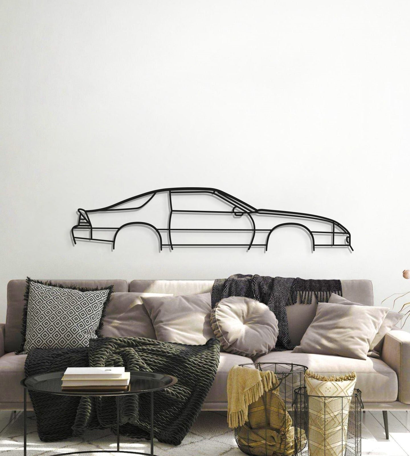 1987 Camaro Metal Car Wall Art - MT0211 - MT0211B49L-MT0211B69L-MT0211B80L-MT0211B99L-MT0211B120L-  DRIVEN - 6