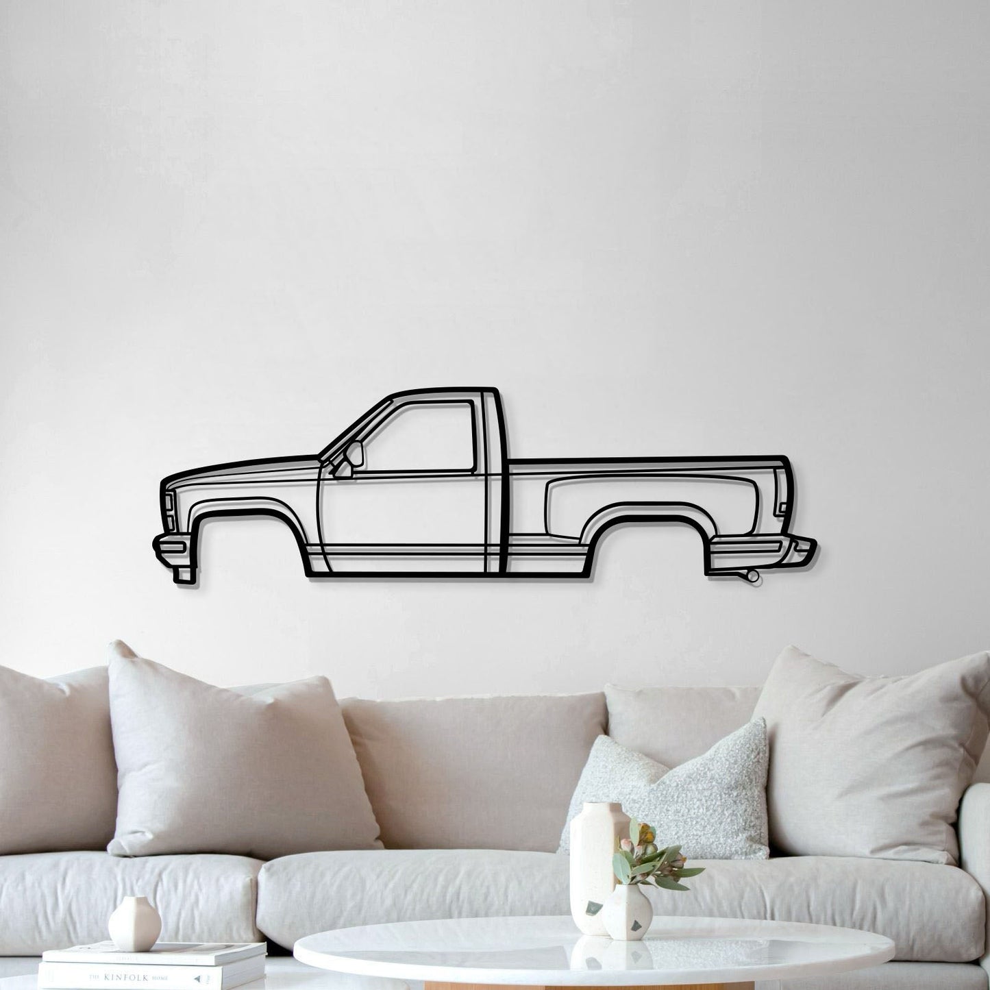 1988 K1500 Silverado Metal Car Wall Art - MT0218 - MT0218B49L-MT0218B69L-MT0218B80L-MT0218B99L-MT0218B120L-  DRIVEN - 5