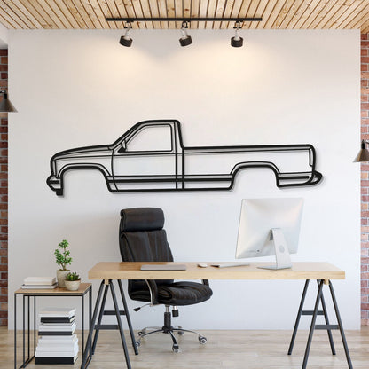 1988 Sierra 1500 1st Gen Metal Car Wall Art - MT0220 - MT0220B49L-  DRIVEN - 1