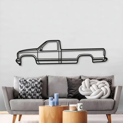 1988 Sierra 1500 1st Gen Metal Car Wall Art - MT0220 - MT0220B49L-  DRIVEN - 3